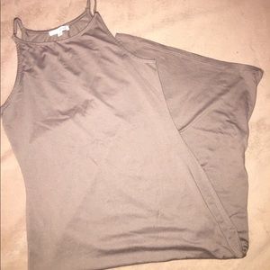 Olive green knee length body con